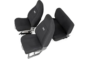 Rough Country Neopren-Sitzbezüge für vorne und hinten, passend für 1987–1990 [Jeep ] Wrangler YJ Custom Fit wasserabweisend 91008