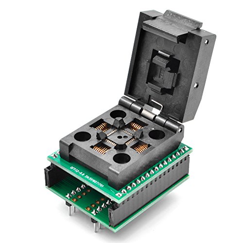 QFP100-0.5 QFP100 TQFP100 QFP100 to DIP100 Programming Adapter OTQ-100-0.5-09 0.5mm Pitch 14X14mm IC Dimension Clamshell Adapter Soldering Version @ALLSOCKET