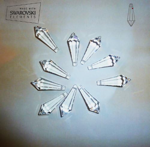 SWAROVSKI ELEMENTS CRYSTALS Octagon for Chandelier Ceiling Lights- 10 piece