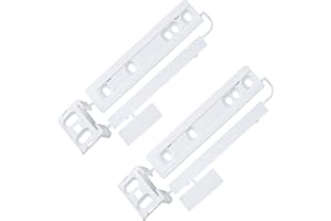 Hohitenz Juego de 2 bisagras/guías deslizantes para frigorífico – compatible con accesorios AEG 223034904/1, 223034904 – kit de montaje guía deslizante, frigorífico integrable puerta deslizante