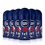 Contenido del envío - NIVEA MEN Dry Impact Roll-on, desodorante para hombre testado en la vida real, pack de 6, 6 x 50 ml, roll-on.