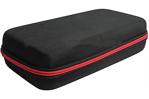 SAMTN Sacoche de microphone, sacoche de rangement de microphone portable, conception à fermeture éclair, sacoche de microphone double, sac de voyage dur et multifonctionnel en EVA