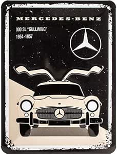 Amazon De Nostalgic Art Retro Blechschild Mercedes Benz 300 Sl Beige Geschenk Idee Fur Auto Accessoires Fans Aus Metall Vintage Dekoration 15 X 20 Cm