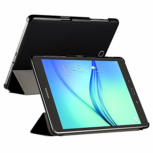 EasyAcc Ultra Slim Samsung Galaxy Tab A 9.7 T550 Hülle Case Tasche PU Leder zubehör hüllen für Samsung Galaxy Tab A 9.7 Smart Cover mit Auto Sleep Wake up / Standfunktion (Schwarz, Kunstleder, Ultra dünn) - 6