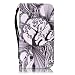 Produktbild Für Samsung Galaxy S5/i9600 Hülle [Bildschirmschutz aus gehärtetem Glas], Grandoin Retro Leder Foliant Stoßabfangende Hülle, exzellente Qualität buntes elegantes Muster Design Premium PU Verschluss genaue Passform Riemen-Leder Geldbörse schützende Schnapp-Hüllen-Abdeckung Für Samsung Galaxy S5/i9600 mit [Kreditkarten Einschub] Ständer Funktion