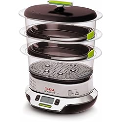 Tefal VS4003 Cuiseur vapeur Vitacuisine Compact 1800 W avec livre de recettes (en langue italienne)