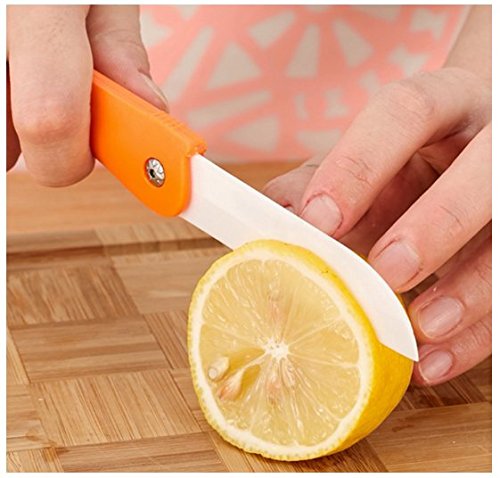 * 2017 Küche keramisches Messer * faltbar für Obst und Gemüse * New smart 2017 product * (Rose) - 5