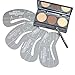 VALUE MAKERS 3 Colour Eyebrow Kit - Makeup Powder Eyebrows + 4 Eyebrow Stencils + Eyebrow Brush - Make Up Eyebrow Powder Palette with Eyebrow Stencils - Eyebrow Brush - Eyebrow Shaper - Makeup Eyebrow Wax Kit Cosmetics Tools - Eyebrow Stencil Template