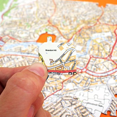 Personalised Streetview Map Jigsaw Puzzle (400 pieces) - Gift