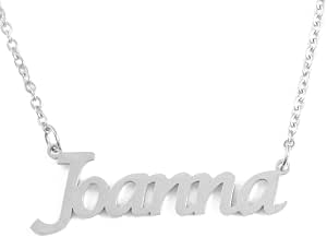 Kigu Name Necklace Joanna -Silver Tone 