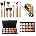 ESYN Professional 15 Color Concealer Palette Kit Set with 11pcs Bamboo Brush Face Makeup Contour Cream