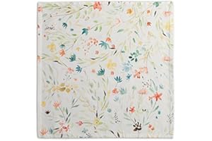 ‎MAISON D' HERMINE Maison d' Hermine Servietten, 100% Baumwolle, Set mit 4 dekorativen Oster-Stoffservietten, waschbar, Abendessen, Servietten für Abendessen, Babyparty, Colmar – Frühling/Sommer (45cm x 45cm)