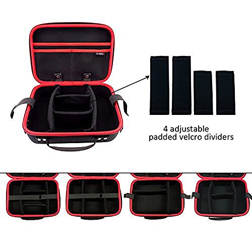 Ropch Aufbewahrungstasche Elektronik Zubehör Tasche Speicher Tragen Beutel-Kasten Reisetasche Mehrfachfunktion Organizer für Camera Ladegerät Kabel USB-Sticks - 2