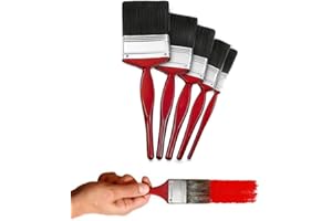 QLV Paint Brush Set | 5 Paint Brushes | Paint Brushes Decorating | Small Paint Brushes | Medium Paint Brush And Large Paint Brush | Soft Paint Brush Set Decorating