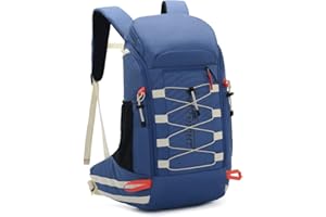 Bseash Mochila de senderismo impermeable ligera de 40L con cubierta de lluvia, mochila de viaje para deportes al aire libre para acampar, escalada, esquí, ciclismo
