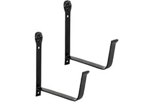 Achla Designs Flower Window Box Planter Bracket, iron, Black, 6-inch