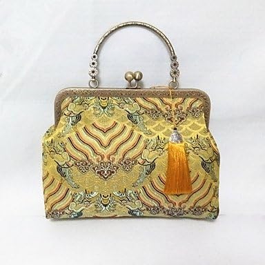 WZW Women Silk Formal Chinese Style / National Style Retro / Casual / Event/Party / Wedding Cheongsam Evening Bag , yellow