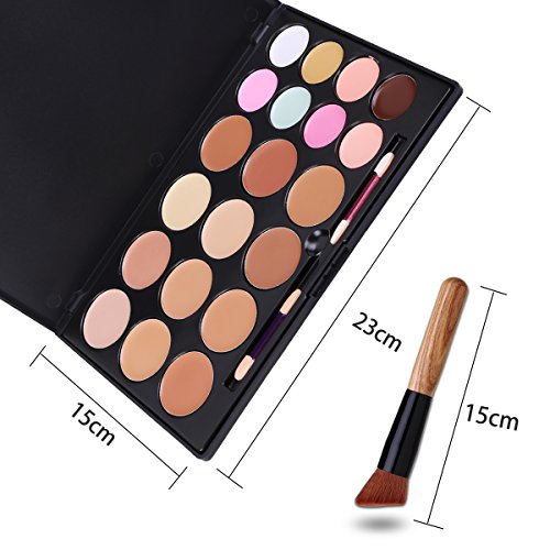 VALUE MAKERS® 20 Farben Makeup Concealer Palette Kosmetik Make-up Creme Corrector Mit Multifunktions Powder Bronzer Concealer Make-up Pinsel - 3
