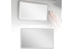 Auto Sun Visor HD Makeup Mirror, ihohi Car Vanity Mirror Portable Self-Adhesive Seatback Universal Car Interior Rear View Cosmetic Mirror for Sun Visor And Car Seat Back