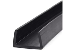SHHMA Caoutchouc Profil U Joint De Protection Une Variété De Spécifications Au Choix, Noir,30mm x 17mm,Length:5m