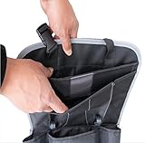 YOEEKU Geräumiges Auto Rückenlehnenschutz,Rücksitzschutz,Rücksitztasche,Rücksitz Organizer für Kinder,Reiseutensilien und Spielzeug (schwarz) - 5