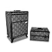 Roo Beauty Tanzania Beauty Trolley Hairdressing Case, Manicure And Nail Case In Imperial Black