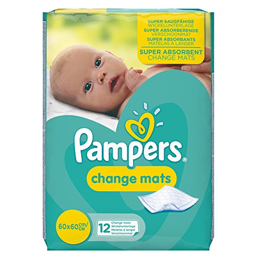 Pampers Change Mats - 5 x Packs of 12 (60 Change Mats)