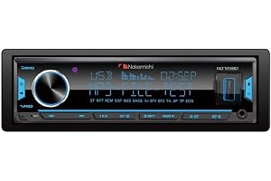 Nakamichi NQ723BD 1 DIN bilstereo bilradio stöd Bluetooth USB AUX i tuner FM-radio stereo med avtagbar frontpanel