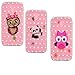 Produktbild Samsung Galaxy J3 2017 Hülle Silikon, LuckyW 3X TPU Blatt Eulen Panda Eule Hülle für Samsung Galaxy J3 2017 SM-J330F Soft Silikon Glitter Tasche Transparent Clear Klar Durchsichtig Ultra Slim Thin Dünne Schutzhülle Weiche Flexibel Kratzfeste Scratch-Resistant Stoßfest Shockproof Etui Bumper Case