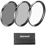 Filtro uv reduce la neblina y mejorar contraste reduciendo al mínimo la cantidad de luz ultravioleta; especialmente útil en zonas de gran altitud o nieve,eliminando el elenco azul indeseable; filtro cpl es ideal para eliminar reflejos no deseados de las superficies no metálicos como vidrio o agua; también puede utilizar un filtro polarizador para oscurecer el cielo azul