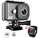 Produktbild TEC.BEAN 4K Action Cam 2 Zoll Bildschirm WLAN 14 MP Wasserdichte kamera bis zu 45M UnterwasserKamera mit 170 Grad Weitwinkelobjektiv und 2,4G Fernbedienung, aufladbarem Akku und vielen Accessoires