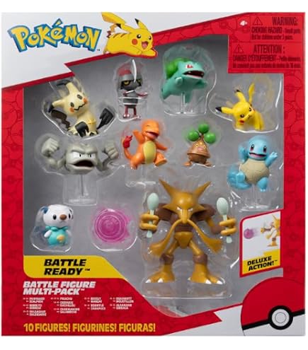 Pokémon Battle Figuren Set - Schiggy & Schlapfel, Ca. 4-8 Cm Hoch, Sammel- & Spielfiguren Für Kinder Ab 4