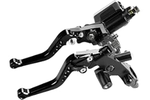CENPEK Universal Motorcycle 7/8inch 22mm Handlebar Brake Master Cylinder Clutch Lever Left and Right Set for Most Motorcycle