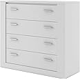 Arthauss Bedroom Chest of Drawers ARTI 100cm in Black/Grey/White/Oak Shetland - Elegant Wooden Dresser with Drawers - Bedroom Furniture for Clothes and Bedding - Durable Bedroom Storage Solution