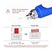 Koi Beauty Medical Grade Electric Auto Derma Pen Micro Needle Stamp 0.25mm-2.0mm Adjustable (Main Device +10Pcs 12 Needles Cartridge)(Blue)