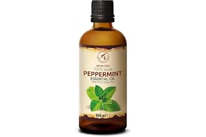 Eterisk Pepparmyntsolja 100 ml - Mentha Piperita - Naturlig Doftolja - för Diffuser och Aromalampa - Bastu - Hem & Rum - Aromaterapi - Fräsch Doft - Luftfräschare