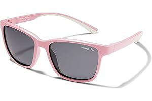 Mausito Lunette de soleil enfant 3-6 ans & 6-10 ans | MEILLEUR CHOIX lunettes soleil enfant 100% PROTECTION UV | Sans BPA I LÉGÈRES avec Branches FLEXIBLES | Design européen pour garçons et filles