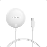 Anker Zolo Wireless Charger iPhone Magnetic 15W Qi2 | Compatible with MagSafe Dock, for iPhone 18 pro max 17 16 15 14 13 12,