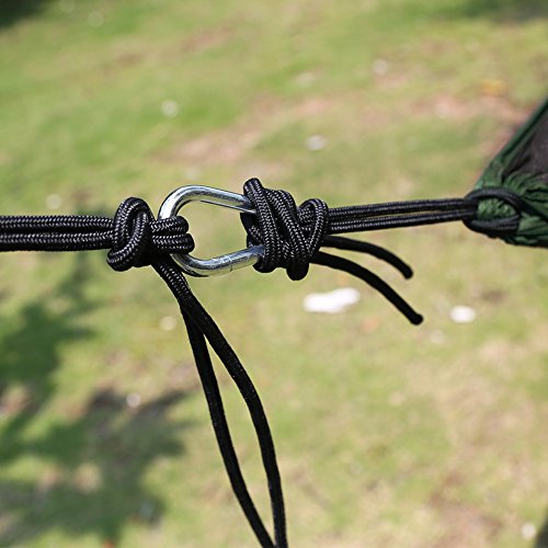 Camping Hängematte, Hängematte Zelt Pop Up Mosquito Net Ultralight Durable Fallschirm Stoff Hängematte für Outdoor, Strand, Wandern, Reisen, Hinterhof, Backpacking - 9