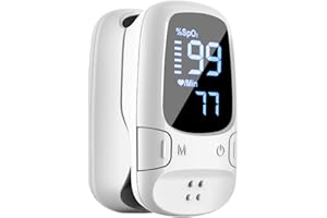 CUDPO Pulse oximeter,oximeter for measuring blood oxygen saturation,finger pulse oximeter with LED display.For adults,the elderly,families