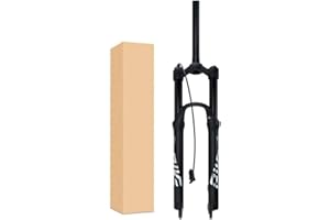ZECHAO 140mm Travel Air Supension Front Fork,27.5/29inch Mountain Bike Suspension Forks 1-1/8" Lightweight Alloy 9 * 100mm Quick Release Fork Accessories