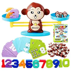 BLESSBE Monkey Balance Cool Math Game for Girls and Boys | Maths Learning Early Educational Kit Toy for Kids | Monkey Balancing Toy for Kids | Fun, Educational Children?s Gift & Kids Toy