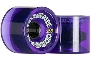 Cloud Ride! Wheels Cruiser 69mm 78A Longboard Wheels, Clear