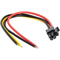 Akasa 4-Pin Auf 8-Pin ATX Adapterkabel – 15cm, Für Netzteil & Mainboard, Schwarz/gelb