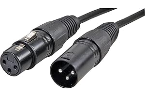 PROSIGNAL Pro Signal SIGNAL PSG3344-XLR-30M - Cable de micrófono XLR macho a XLR hembra, 30 m, color negro
