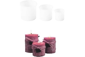 YRIHJIXQ Stampo per Candele Cilindriche Stampi in Silicone da Colata Stampi per Resina Epossidica