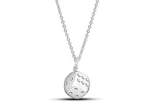 Dankadi Collier Fin avec Pendentif dé Bonne Chance en 925 Argent Sterling, Chaîne Élégante de Dés Cubes 18"/46CM 20"/50CM 22"/56CM Charmant Réglable Cadeau de Bijou pour Femme Homme