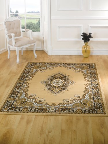 XXLarge Traditional Classic Design Beige Rug in 280 x 365 cm (9'2'' x 12') Carpet