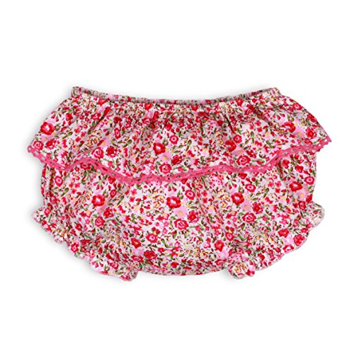 TroiZenfantS Baby Girls 0-24m Betsy Floral Bloomers, Pink (Fleurs Rose Fuchsia), 0-3 Months (Manufacturer size: 3 Months)