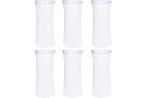 AYWFEY 6 PCS 4inch 150 Micron Calzini Filtro Acquario, Acquario 3D a Nido d'Ape Design Filtro calzino,calzino Anti-trabocco per Acquario Uso in Acqua Dolce stagni d'Acqua salata pozzetti